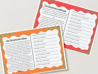 UKS2 Christmas Reading Comprehension Pack – 12 Festive Stories with Questions & Answers