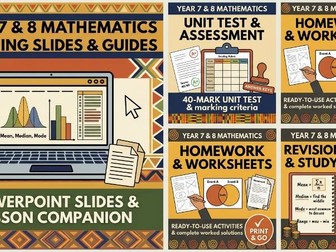 Year 7 & 8 Mathematics Pack on Fractions, Decimals, and Percentages.
