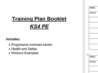 Key Stage 4 PE workout booklet