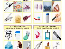 Health and Personal Hygiene Tic-Tac-Toe or Bingo