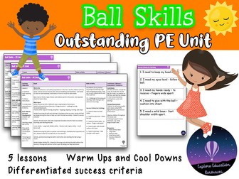 EYFS / KS1 PE Ball Skills Unit - 5 lesson plans