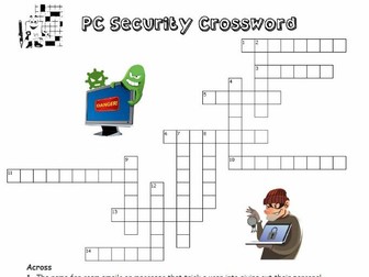 PC Security Crossword - ICT