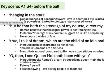 GCSE English Literature: Romeo & Juliet: Fate & Free-will Theme powerpoint