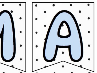 Spotty pastel display banners