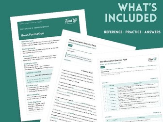B2 First (FCE) Part 3: Word Formation