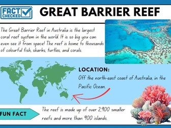 Ocean Features Fact File Sheets/Treasure Hunt Stations and Fact Finding Worksheet.