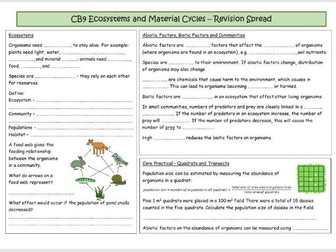 CB9 Ecosystems and Material Cycles