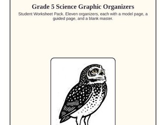 Grade 5 Science Graphic Organizers | Models and Guided Pages