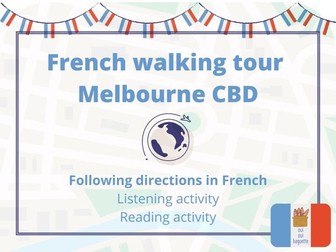 French walking tour of Melbourne CBD (Australia)