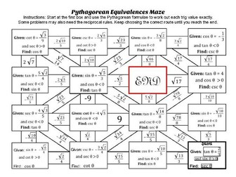 Pythagorean Equivalences Maze