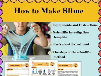 Make Slime Experiment  : STEM activities and Scientific Method
