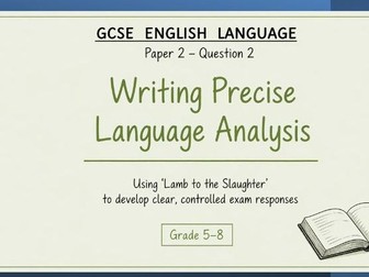 GCSE English Language Q2:Lamb to Slaughter