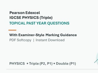 5 Solids, liquids and gases 2021 - 2025, Pearson Edexcel IGCSE Physics – Topical Past Year