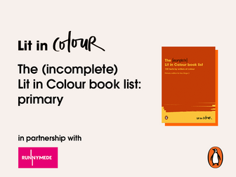 The (incomplete) Lit in Colour book list - KS2