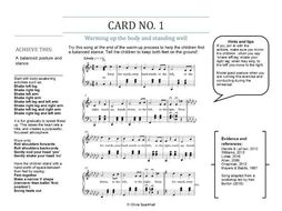 VOCAL WARM-UPS FOR BUSY TEACHERS - A set of five warm-up cards for choirs - DOWNLOADABLE VERSION