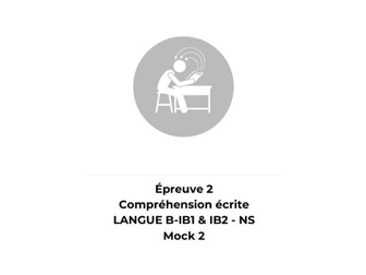French Reading Comprehension – Language B High Level(HL) – Paper 2 Mock 2