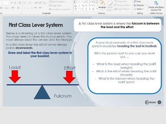 OCR GCSE PE - Levers, planes and axes PowerPoint and booklet