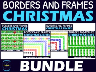 Christmas Borders and Animated GIF Borders BUNDLE