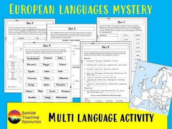 European Day of Languages Mystery