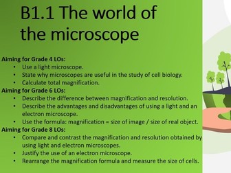 B1.1 The world of the microscope