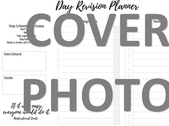 Daily Exam Revision Planner!