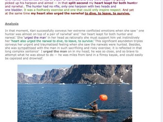 IGCSE Edexcel A passage to Africa and Explorer Daughter ( Notes & Q4 Model Answer)