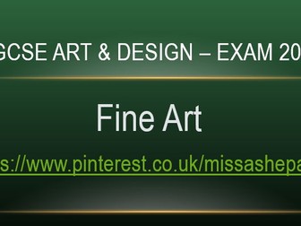 GCSE Fine Art 2024 - Image Support AQA