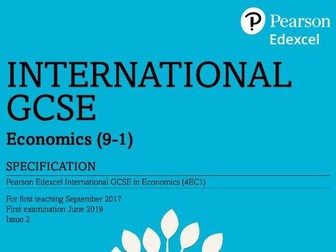 iGCSE Economics Theme 1 Powerpoints (Edexcel)
