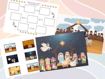 Christmas Nativity Story Sequencing