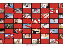 Free Time and Hobbies Checker Board Game