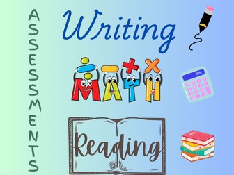 Reading, writing and maths pre-curriculum standards assessment activities  for KS1