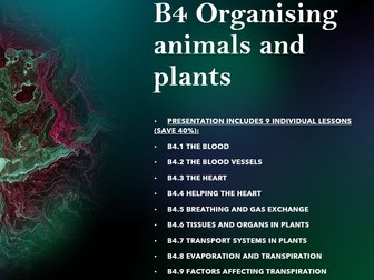 B4 Organising animals and plants