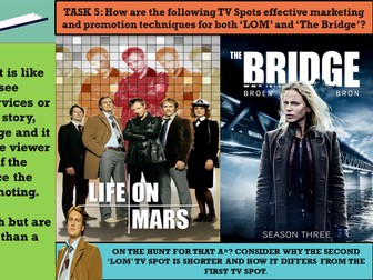 COMPONENT 2: TV IN THE GLOBAL AGE, 'LIFE ON MARS' AND 'THE BRIDGE' INDUSTRY, REGULATION AND CONTEXTS