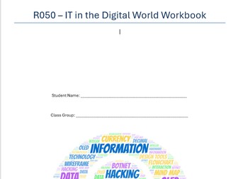 J836 Cambridge Nationals IT - R050 Workbook