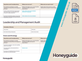 Leadership and Management Audit and Action Plan