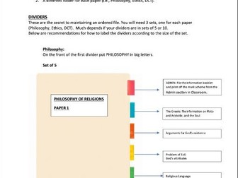 How to Organise Your A-level Folders