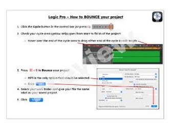 Logic Pro - How to Bounce Project