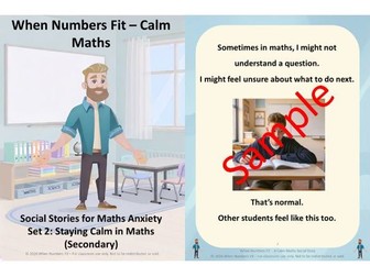 When Numbers Fit – Calm Maths Social Stories (Secondary, Set 2: Staying Calm in Maths)
