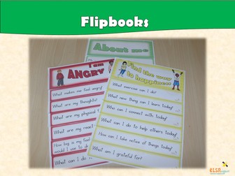 ELSA SUPPORT Flipbooks for Social and Emotional work - PSHE, Emotions