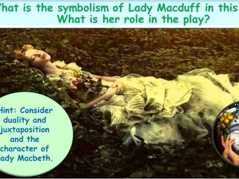 MACBETH - Lesson 10 - Lady Macduff (Juxtaposing Females)