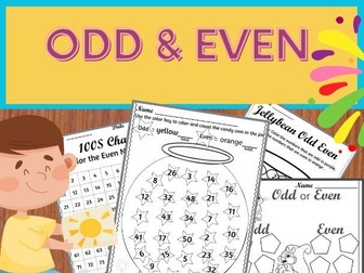 Odd and even numbers - worksheets and activities