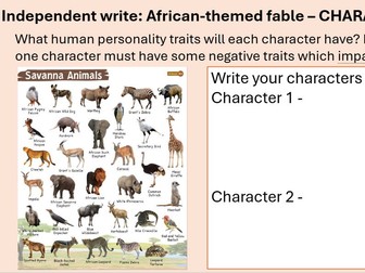 Upper KS2 Fable writing unit