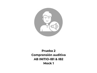 Spanish Ab Initio Listening Mock Exam 1