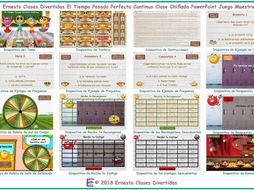 Past Perfect Continuous Tense Kooky Class Spanish PowerPoint Game-An Original by Ernesto