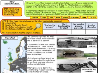 What was D-day, and what challenges did the Allies face?