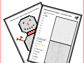 Computer Science Christmas Worksheet Bundle