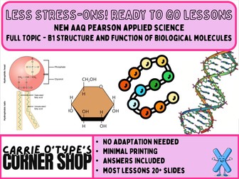 AAQ Pearson Applied Science- 1B: Structure and Function of Biological Molecules