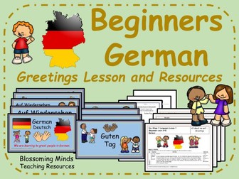 German Greetings Lesson and resources