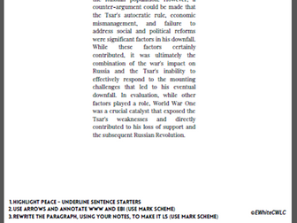 2N Revolution and Dictatorship: Russia 1917-1953 Work booklet Y12 Content