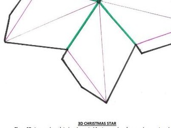 3D Christmas Star to make/ decorate, suitable KS1/2
